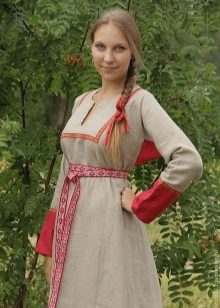  Руски модерен ленен сако с бродерия и тапицерия