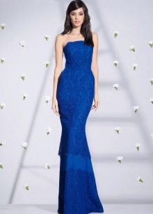 Облечена рокля синя русалка