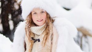 Детски кожени палта за момичета от естествена кожа