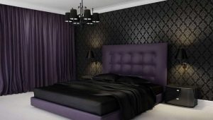 Тънкостите на дизайна на спалнята в тъмни цветове