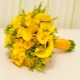 Жълт булчински букет: избор на цветя и техните комбинации
